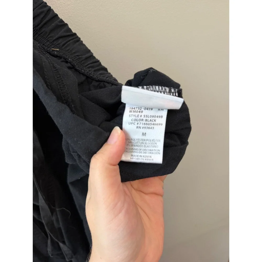 Scrubstar Black Cargo Scrub Pants Medium SSL09049B Drawstring Elastic Waist